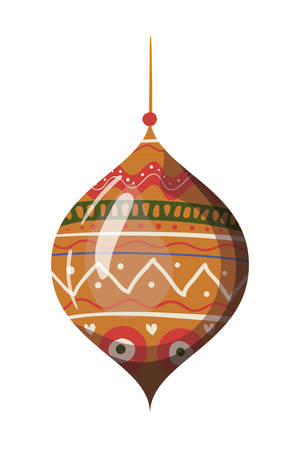 Sphere design, Merry christmas season decoration card invitation celebration and holiday theme Vector illustrationのイラスト素材