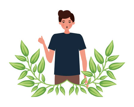 Avatar of a man design, Boy male person people human social media and portrait theme Vector illustrationのイラスト素材