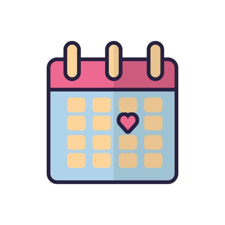 Calendar design, Planner time event moth date day page plan and reminder theme Vector illustrationのイラスト素材
