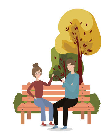 Couple of woman and man drawing design, Relationship love valentines day romance holiday and together theme Vector illustrationのイラスト素材