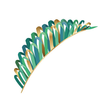 Tropical green leaf design, Nature summer plant botany tree and decoration theme Vector illustrationのイラスト素材