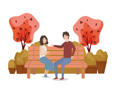 Couple of woman and man drawing design, Relationship love valentines day romance holiday and together theme Vector illustrationのイラスト素材