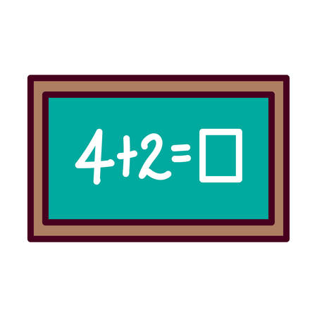 School board design, Education class lesson knowledge preschooler study learning classroom and primary theme Vector illustrationのイラスト素材
