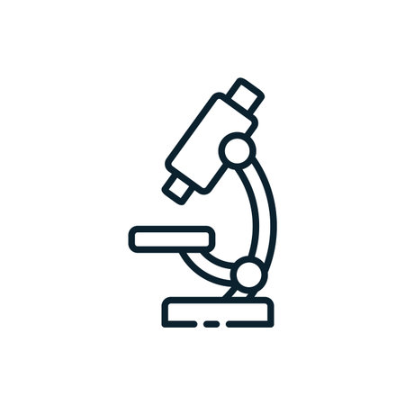 Microscope design, Chemistry science laboratory research technology biology equipment and test theme...