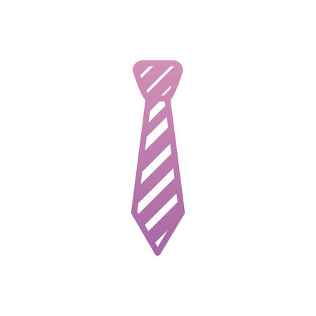 Striped necktie icon design, Cloth fashion style wear store shop retail fabric and made theme Vector illustrationのイラスト素材