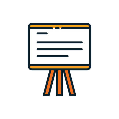 School board design, Eduaction office class lesson knowledge university study learning presentation and primary theme Vector illustrationのイラスト素材