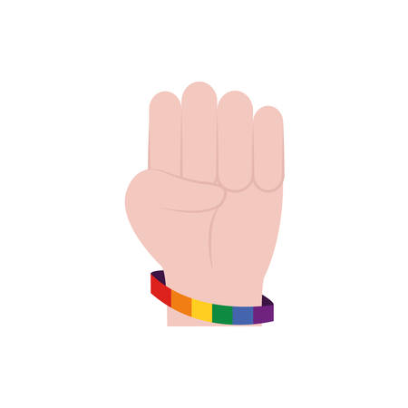 lgtbi bracelet design, Sexual orientation gender identity love celebration equality pride holiday and festive theme Vector illustrationのイラスト素材