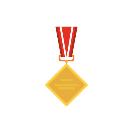 Gold medal design, Winner first competition success sport best leadership compete and challenge theme Vector illustrationのイラスト素材
