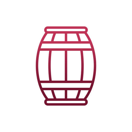 Wine barrel design, Winery alcohol drink beverage restaurant and celebration theme Vector illustrationのイラスト素材