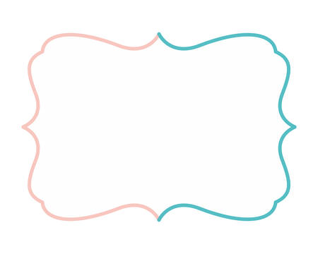 Frame design, Label ornament decoration vintage tag banner sticker and badge theme Vector illustrationのイラスト素材