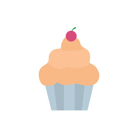 Sweet cupcake design, dessert food delicious sugar snack and tasty theme Vector illustrationのイラスト素材