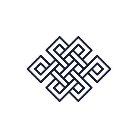 Scandinavian viking square symbol design, Religion culture belief religious faith god spiritual meditation and traditional theme Vector illustrationのイラスト素材