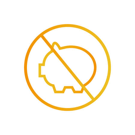 forbidden pig meat design, Eat food restaurant menu dinner lunch cooking and meal theme Vector illustrationのイラスト素材