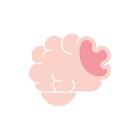 brain icon design, Human body person people health anatomy biology and science theme Vector illustrationのイラスト素材