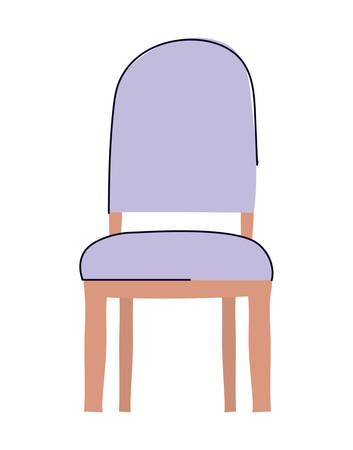 chair design, seat furniture interior home comfortable style and object theme Vector illustrationのイラスト素材