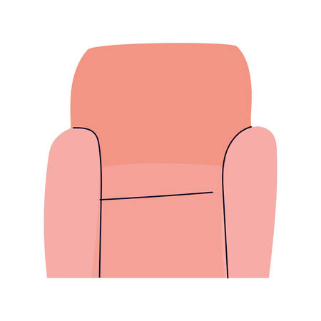 chair design, seat furniture interior home comfortable style and object theme Vector illustrationのイラスト素材