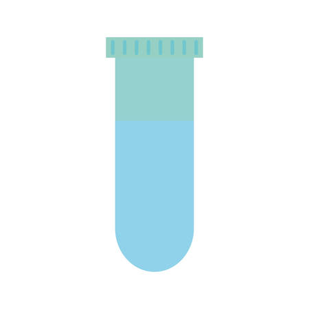 Bottle flat style icon design, Chemistry science laboratory research technology biology equipment and test theme Vector illustrationのイラスト素材