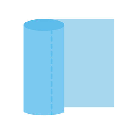 tissue flat style icon design, Cleaning service wash home hygiene equipment domestic interior housework and housekeeping theme Vector illustrationのイラスト素材