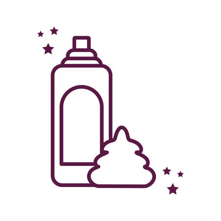 spray bottle line style icon design, Cleaning service wash home hygiene equipment domestic interior housework and housekeeping theme Vector illustrationのイラスト素材