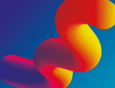 Vibrant colored and waved with flow background, Abstract texture art and wallpaper theme Vector...