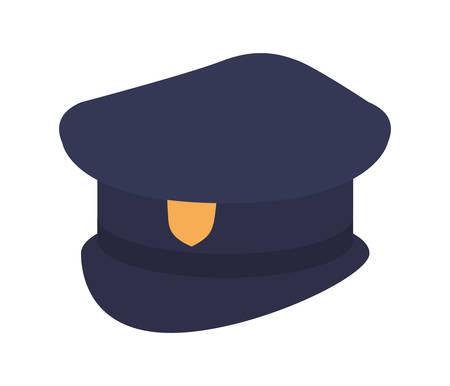 Police hat design, Workers occupation and job theme Vector illustrationのイラスト素材