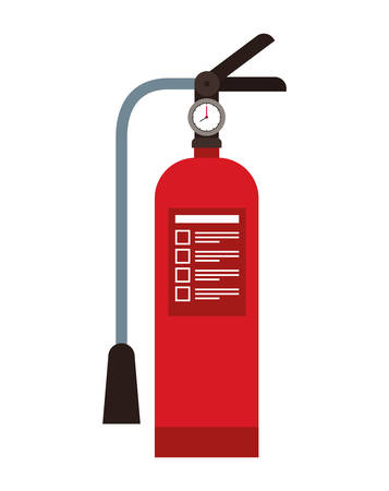 Extinguisher design, Emergency rescue save department danger help safety and aid theme Vector illustrationのイラスト素材