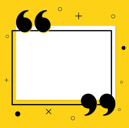 Quote communication bubble frame design, Message discussion conversation and chatting theme Vector illustrationのイラスト素材