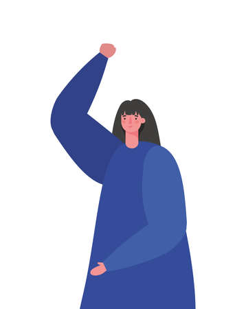 Avatar woman cartoon design, Girl female person people human and social media theme Vector illustrationのイラスト素材