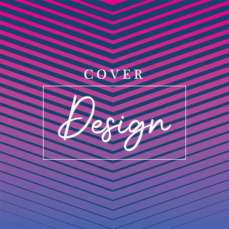 Blue pink gradient and striped background, Cover disign art abstract texture art and wallpaper theme Vector illustrationのイラスト素材