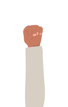 fist sign with hand up design of People arm finger person learn communication healthcare theme Vector illustrationのイラスト素材
