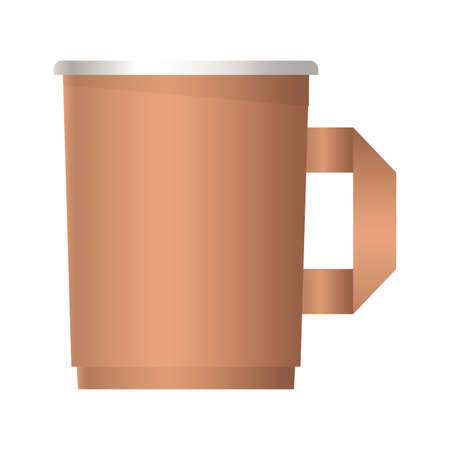 mockup coffee mug of corporate identity and stationery design theme Vector illustrationのイラスト素材