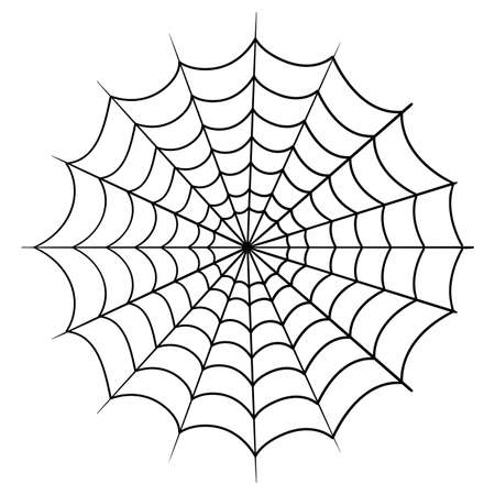 Halloween spiderweb design, Holiday and scary theme Vector illustrationのイラスト素材
