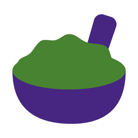 Mexican guacamole bowl flat style icon design, Mexico culture theme Vector illustrationのイラスト素材