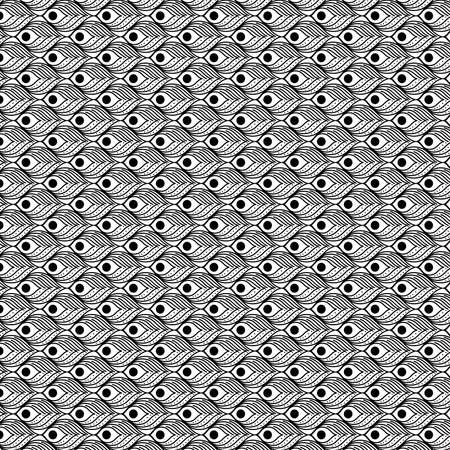 background black and white feathers pattern, Abstract texture art wallpaper template and decoration theme Vector illustrationのイラスト素材