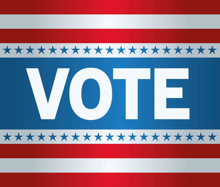 Presidential election usa vote with stars design, government and campaign theme Vector illustrationのイラスト素材