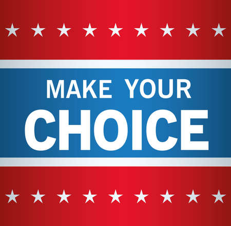 Presidential election usa vote make your choice with stars design, government and campaign theme Vector illustrationのイラスト素材