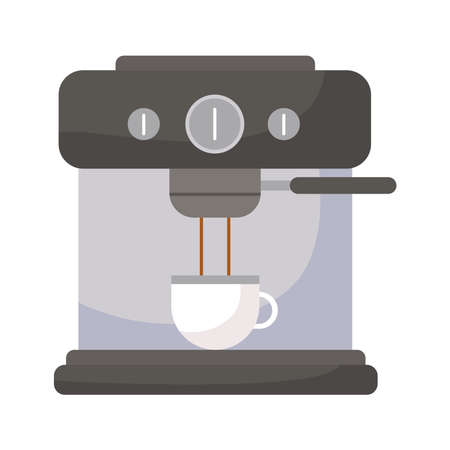 expresso machine on a white background vector illustration designのイラスト素材
