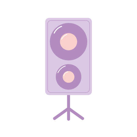 stereo of a purple color on white background vector illustration designのイラスト素材