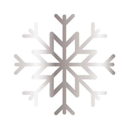 snowflake of color light gray with white background vector illustration designのイラスト素材
