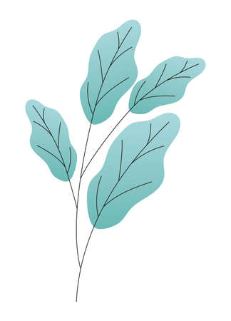 leaves of different type of green on white background vector illustration designのイラスト素材