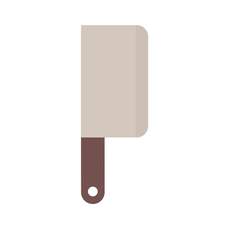 butcher knife on a white background vector illustration designのイラスト素材