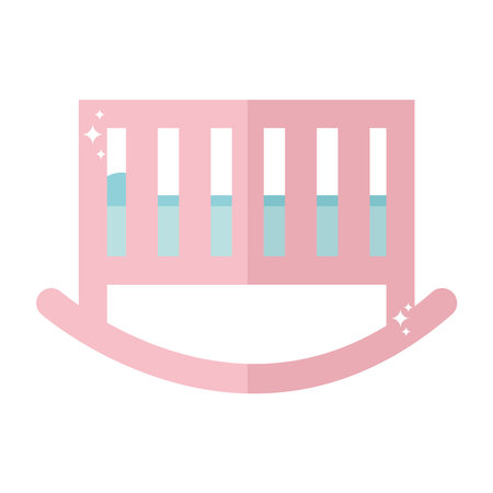 baby cradle on a white background vector illustration designのイラスト素材