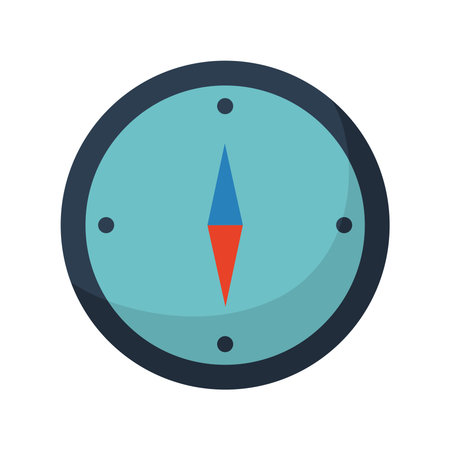 compass with a blue color vector illustration design