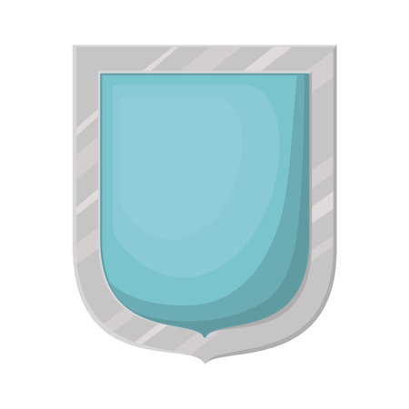 shield with a blue color vector illustration designのイラスト素材