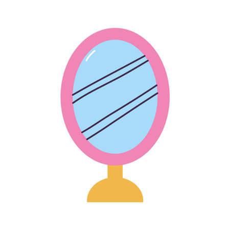 makeup mirrow on a white background vector illustration designのイラスト素材