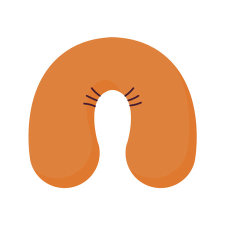 travel pillow on a white background vector illustration designのイラスト素材