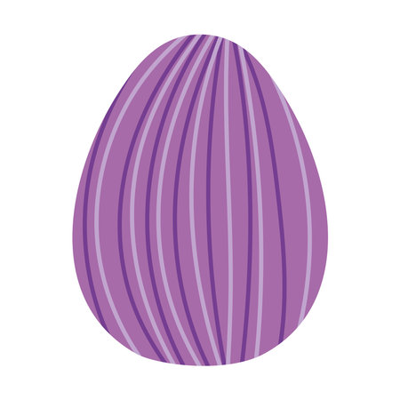 easter egg with purple lines vector illustration designのイラスト素材