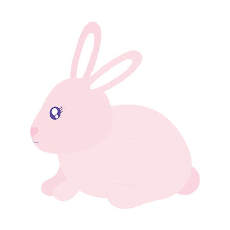 cute bonny in a white background vector illustration designのイラスト素材