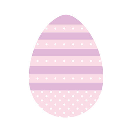 easter egg with purple color vector illustration designのイラスト素材