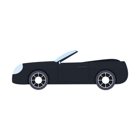 black car on a white background vector illustration designのイラスト素材